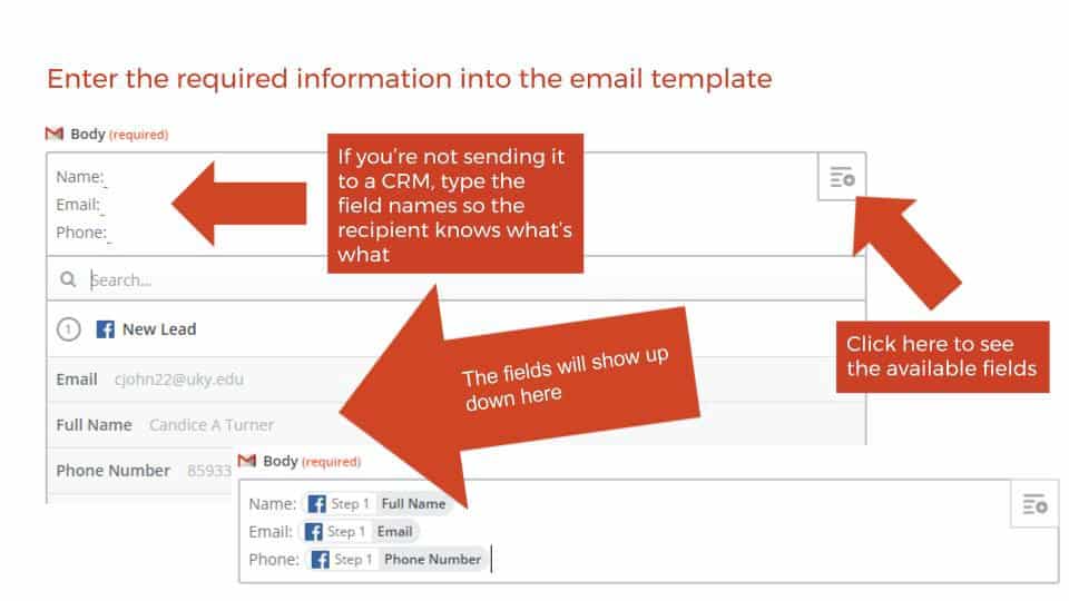 Connect your Facebook lead ad to Gmail with Zapier