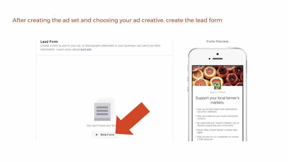 How to create a Facebook lead ad