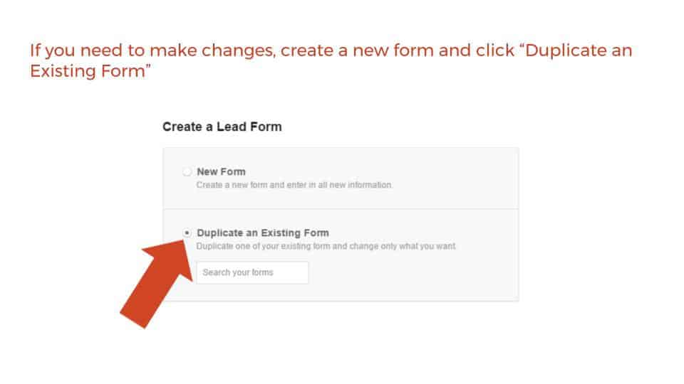 How to create a Facebook lead ad