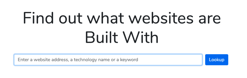 Find Website Design Leads with BuiltWith